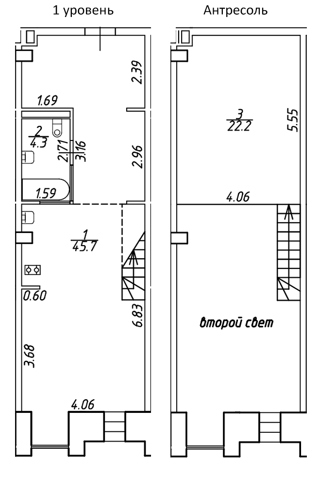 Квартира студия 72.2 м², 2/6 эт., ЖК «Serebro by Avenue-apart»
